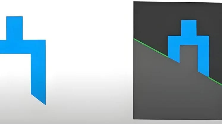Illustration of injection molded parts with varying wall thicknesses and cooling times