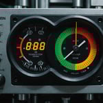 Injection molding machine with focus on back pressure gauge