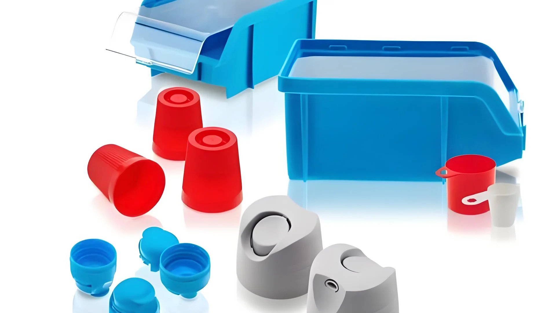Close-up of a molded plastic product showcasing sink marks