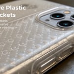 Close-up of a defective plastic product showing flaws