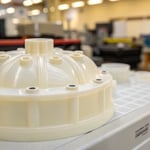 Close-up of a flawless injection molded product