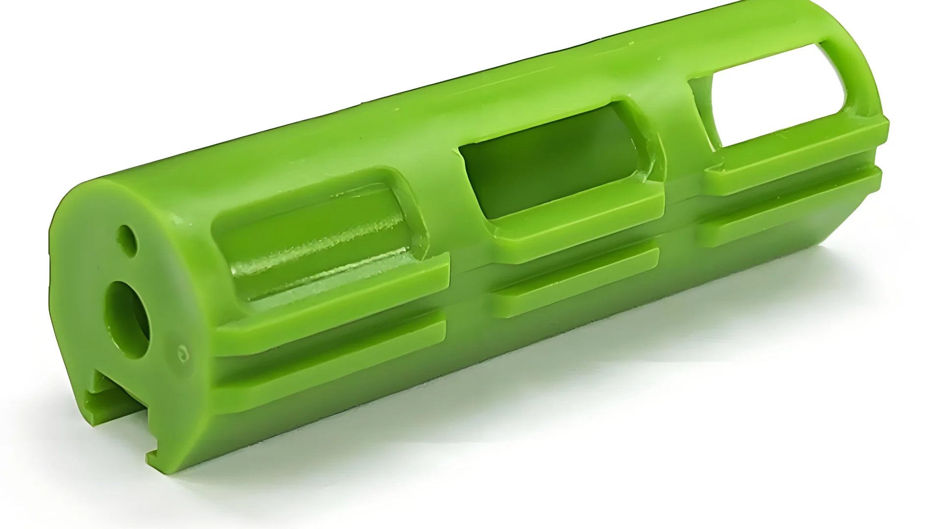 Close-up of a polypropylene living hinge
