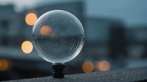 Close-up of a high-transparency injection molded plastic component showing clear, bubble-free surface.