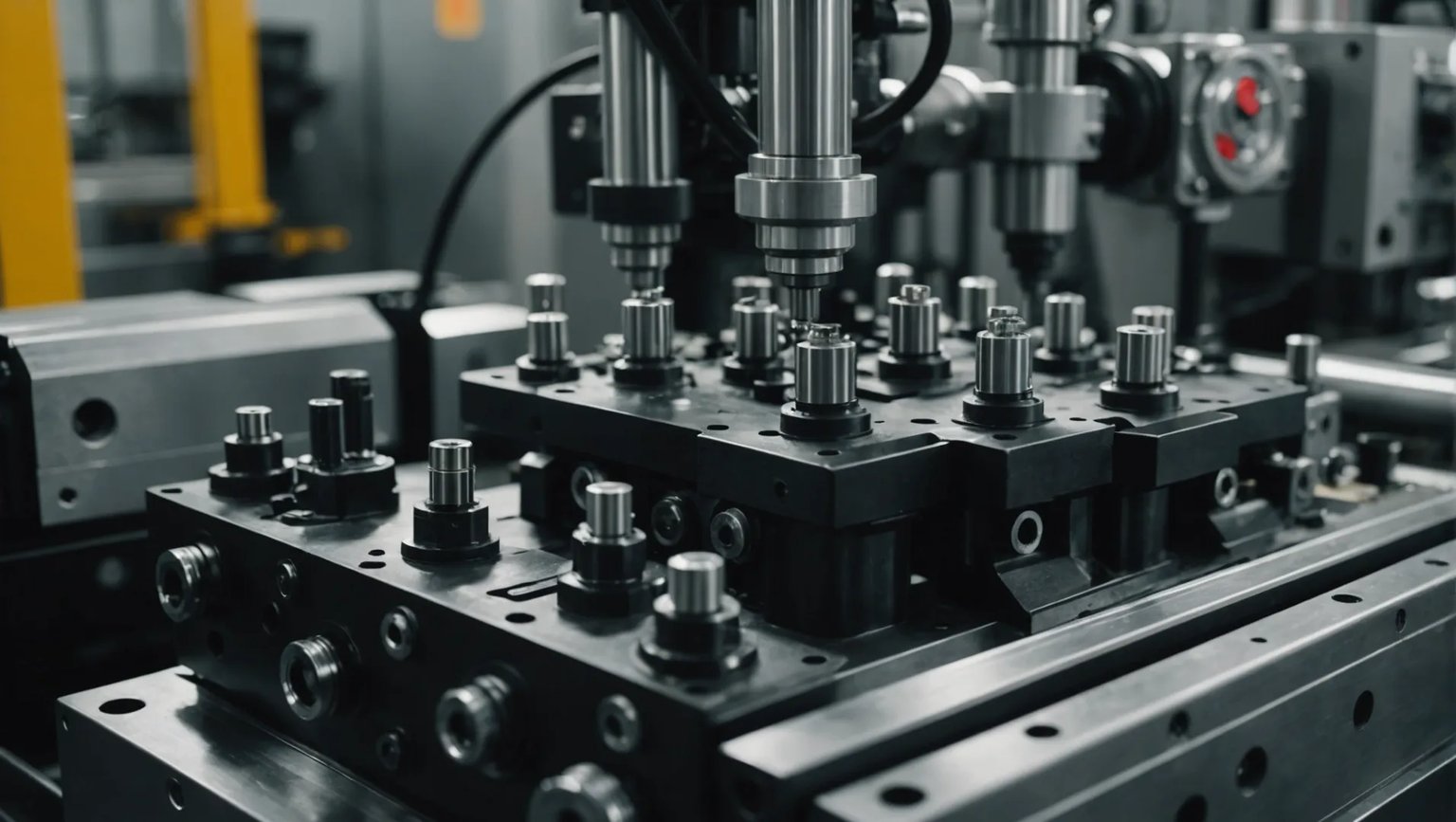 Hydraulic system inside an injection molding machine