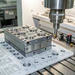 Industrial injection molding machine with technical drawings and measurements