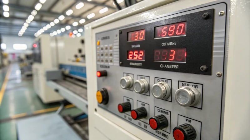 Technical diagram of temperature control in injection molding