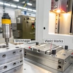 Illustration of common injection molded product defects