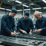 Injection mold-making process with machinery and tools