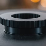 Close-up of an injection molded part with no surface scratches