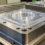 Close-up of a high-quality injection molded plastic part