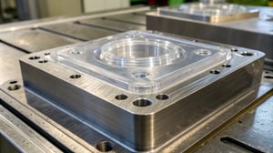 Close-up of a high-quality injection molded plastic part