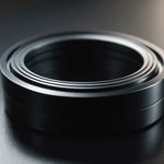 Close-up of a glossy injection molded product surface