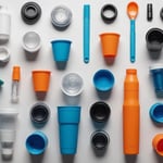 Various products made with injection molding, including plastic cups, phone cases, and automotive parts.