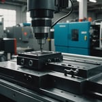 Injection molding machine showing draft angle design