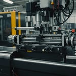 Injection molding machine with various plastic parts