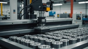 Injection molding machine with nylon components