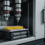 Injection molding machine with precision mold design