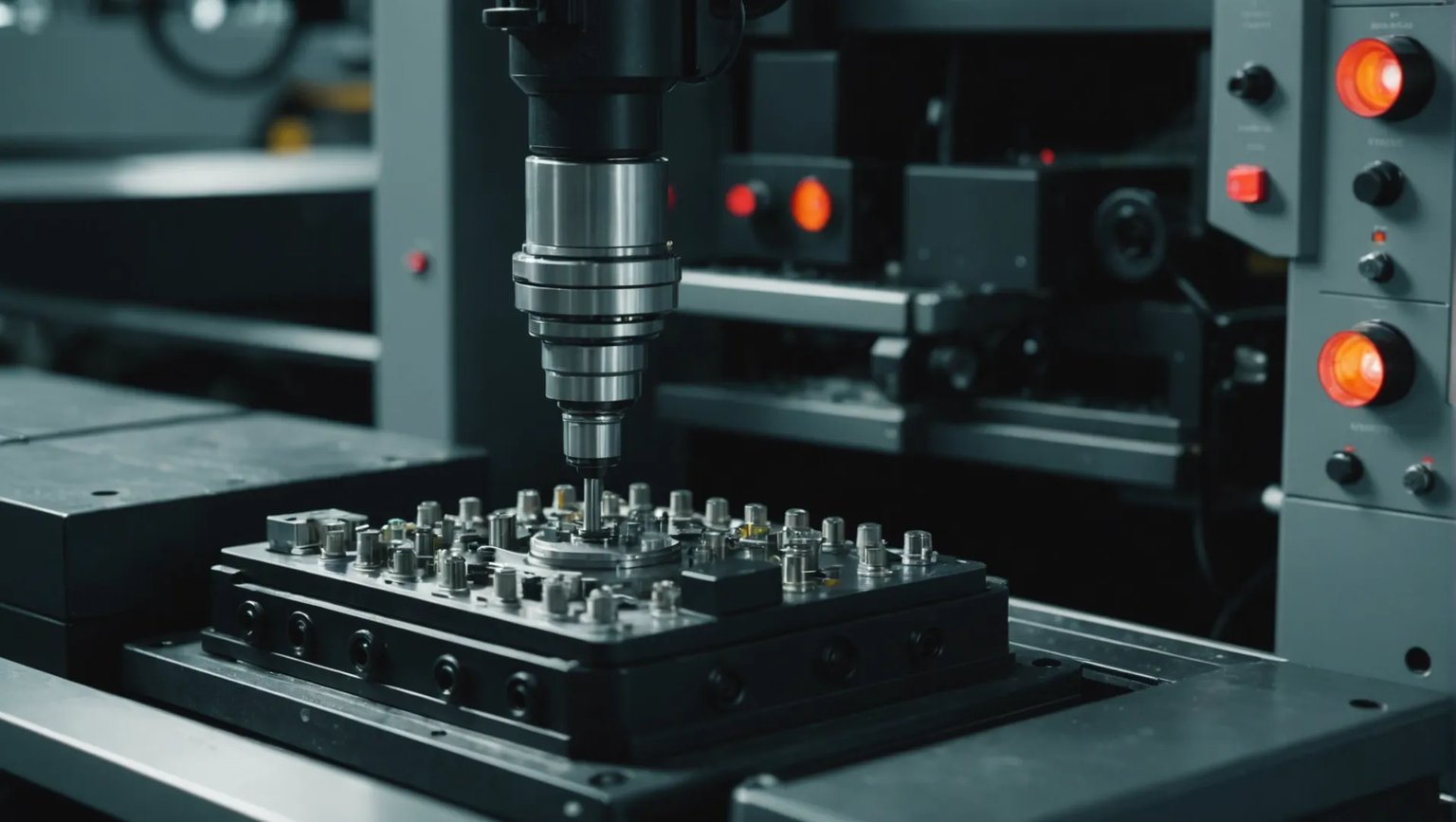 Injection molding machine with small parts