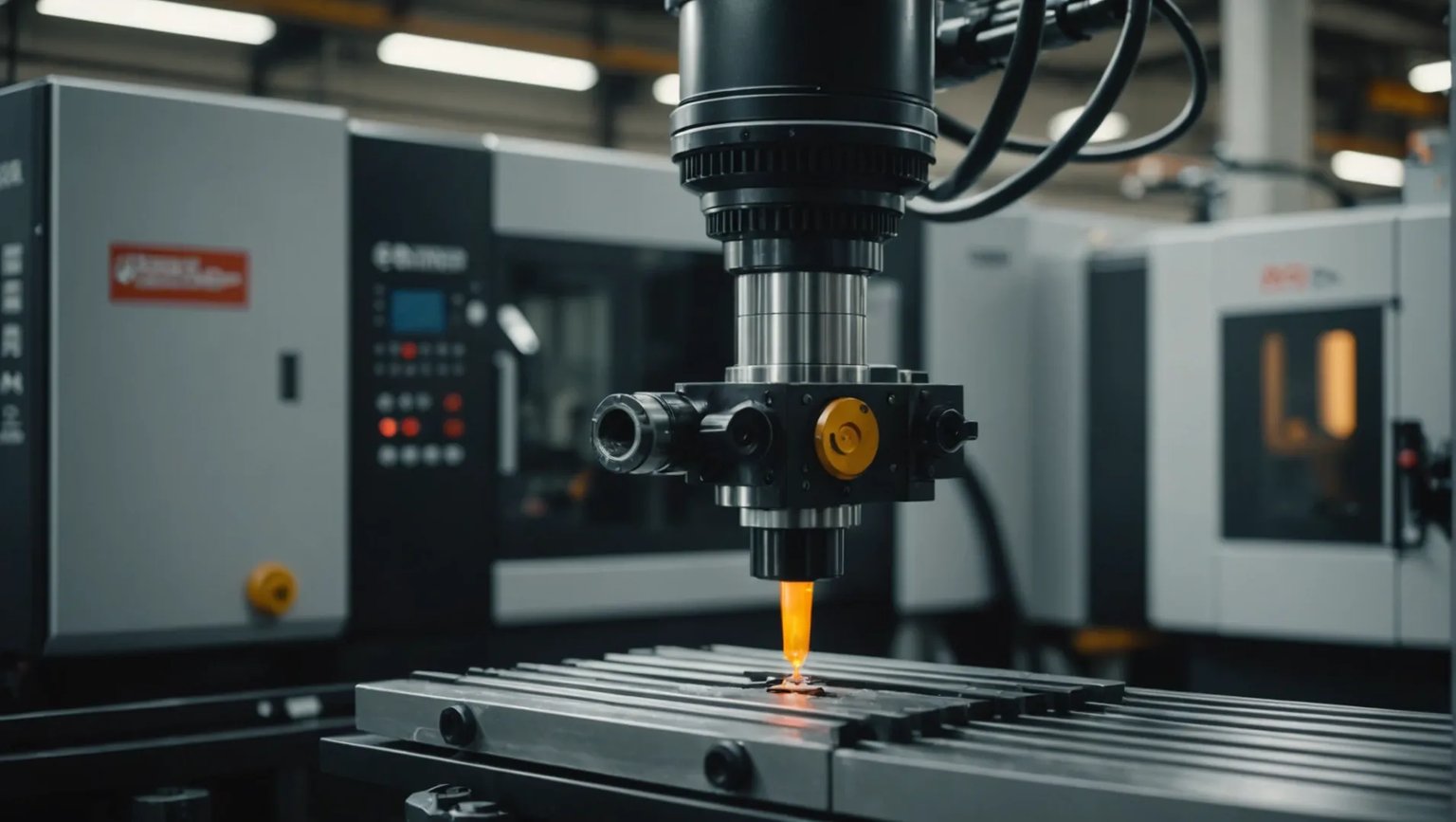 Injection molding machine with focus on mold design and uniform wall thickness.