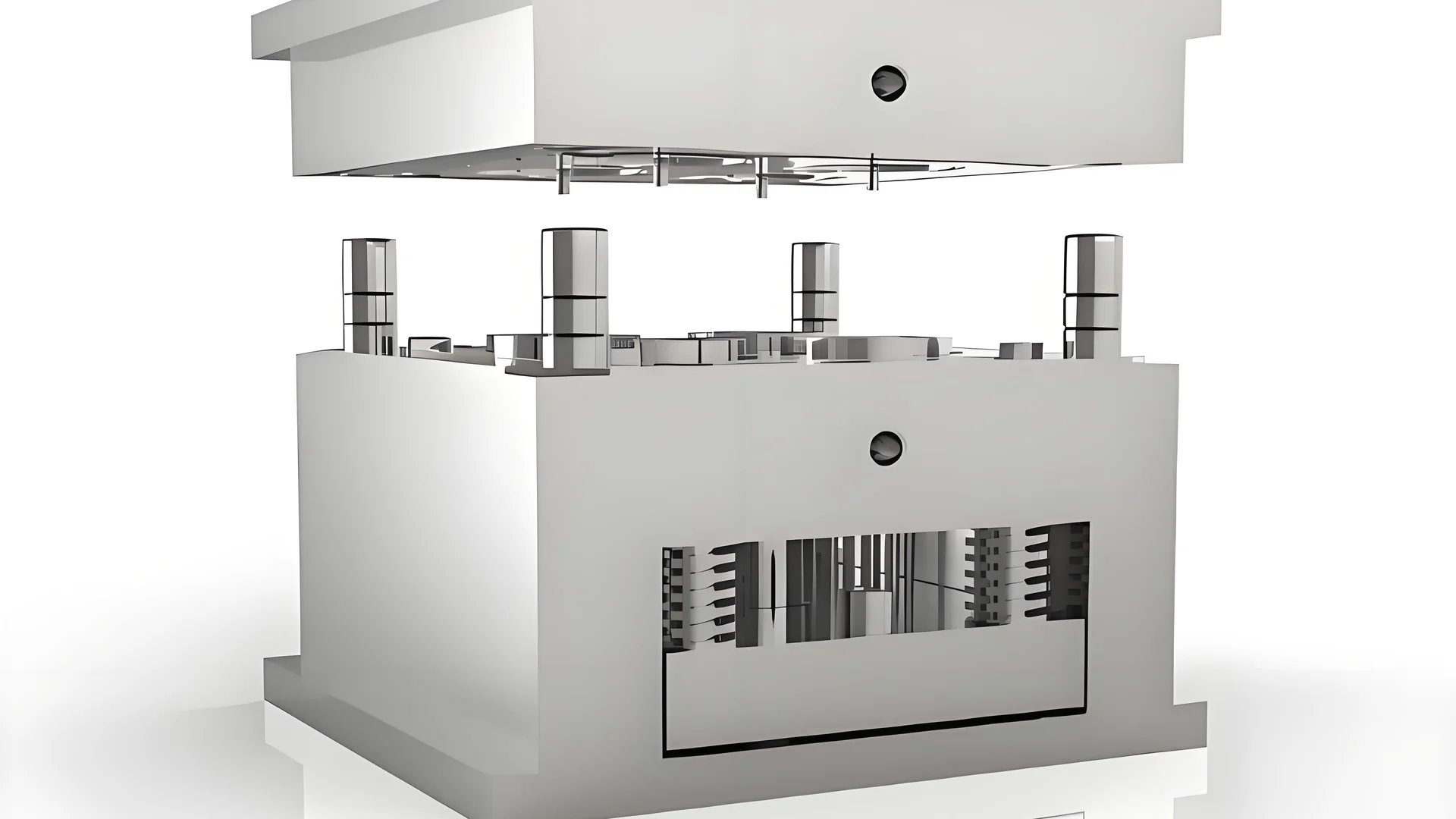 High-precision mold design with intricate cooling channels and advanced machinery