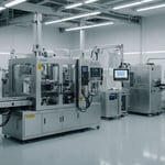 Injection molding machine producing medical device parts