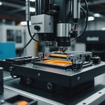 Micro injection molding machine with small electronic components