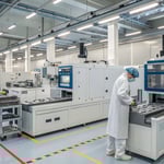 Advanced manufacturing facility with high-precision molding machines