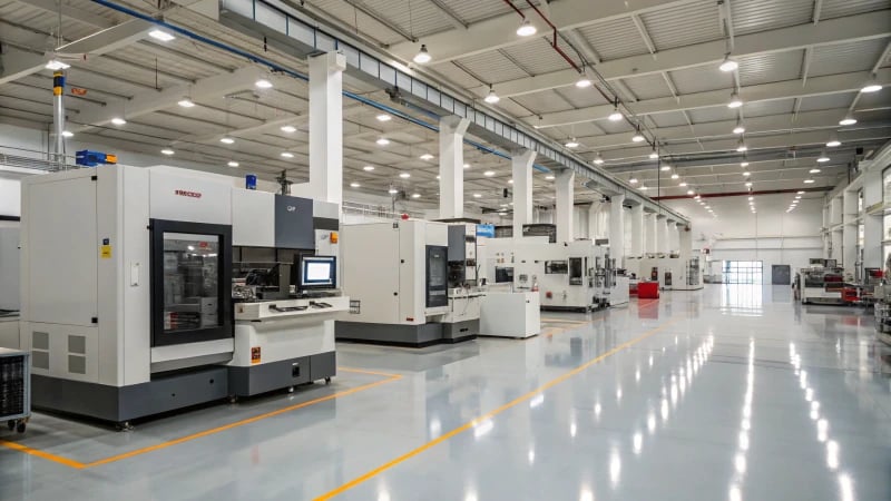 A modern manufacturing facility with advanced machinery