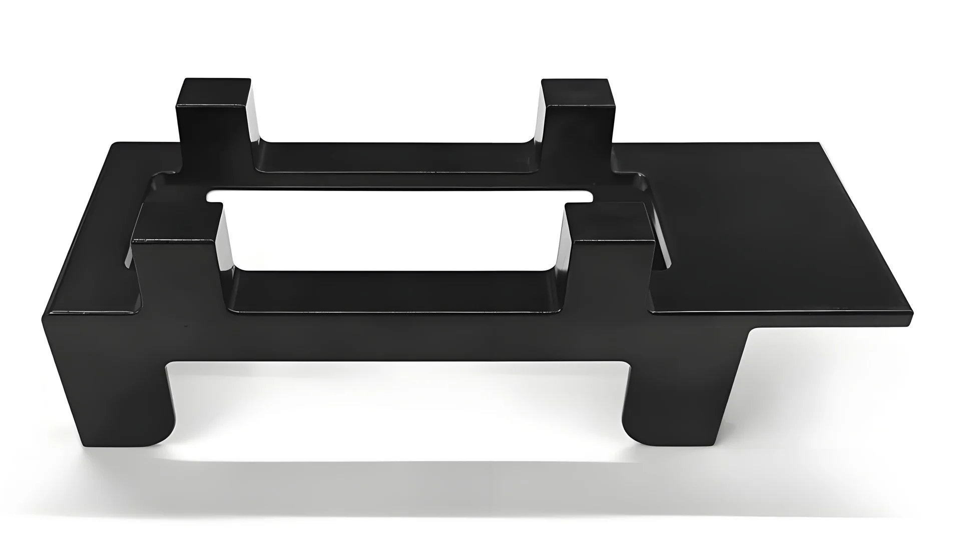 Illustration of injection molded parts with varying wall thicknesses and cooling times