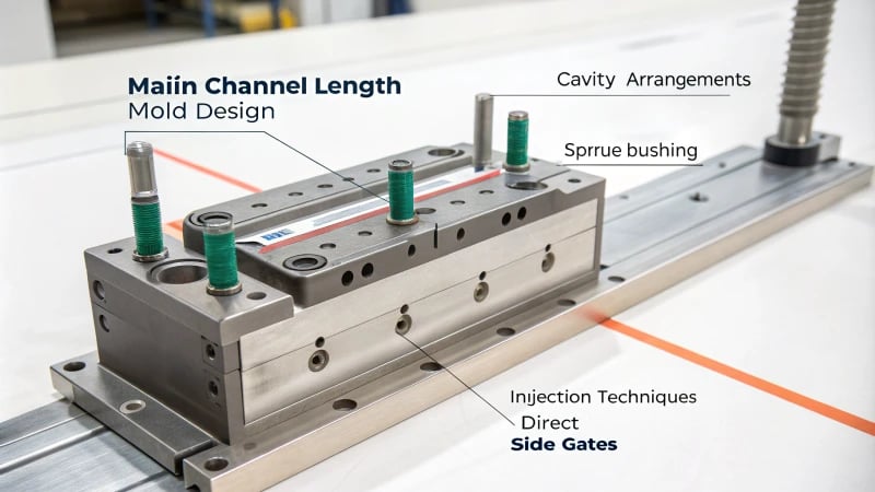 Technical diagram of mold design optimization