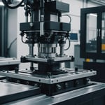 Precision injection mold clamping process in a factory setting