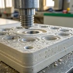 Close-up of a plastic component showing stress marks