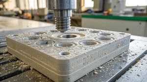 Close-up of a plastic component showing stress marks