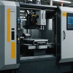 Plastic injection molding machine with part production