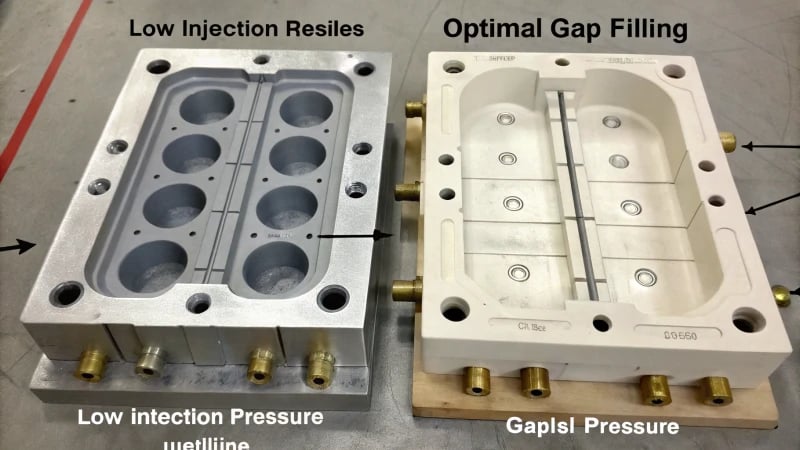 Comparison of plastic mold injection processes