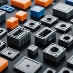 3D rendering of plastic molded parts