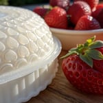 Close-up of a plastic product with visible shrinkage details