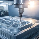 Close-up of a polycarbonate injection molded product