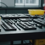 Plastic injection molded parts with anti-cracking features