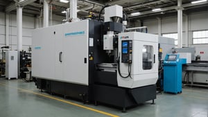 Injection molding machine with polystyrene material being processed