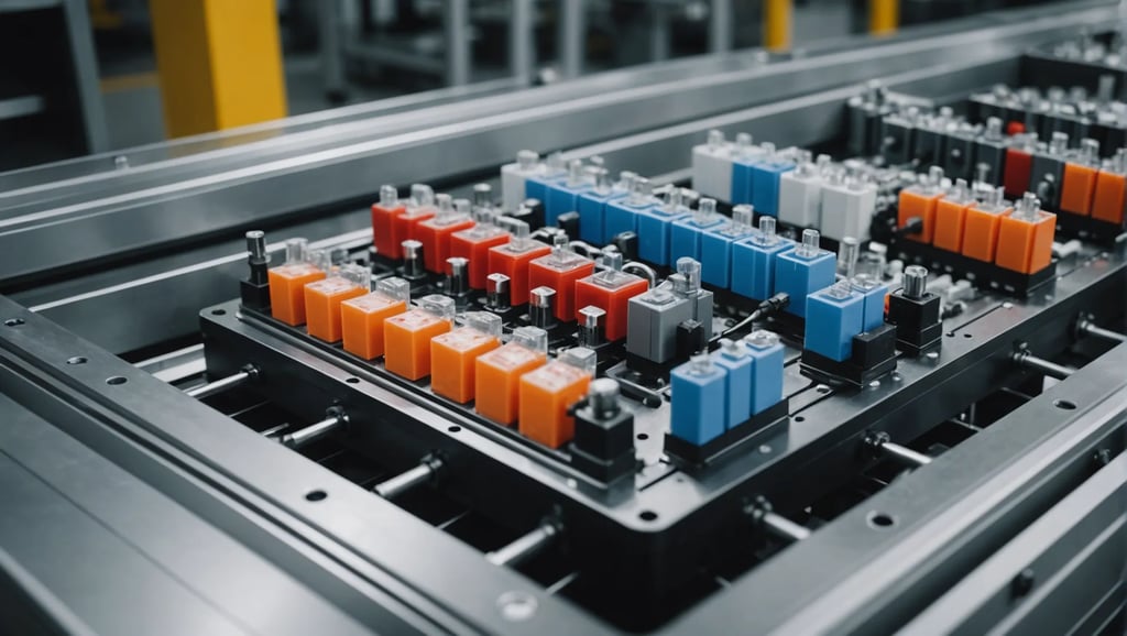 Diagram of runner design in an injection molding system