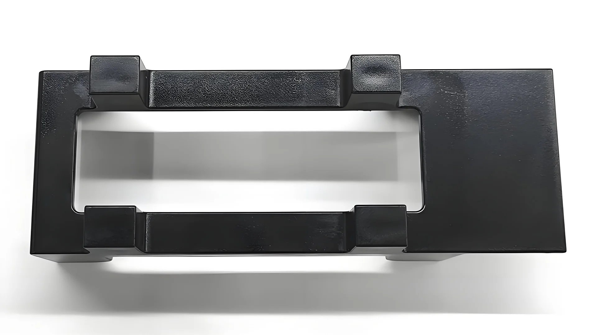 Close-up of warped plastic showing deformations