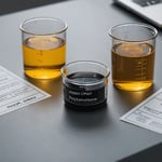 Polycarbonate, PPS, and PEEK plastic samples on a table