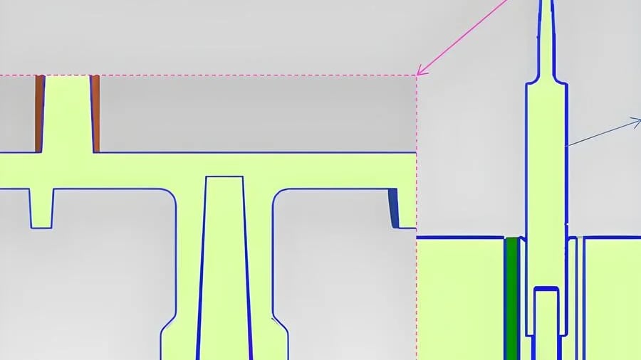 Injection molding machine with a focus on demolding process