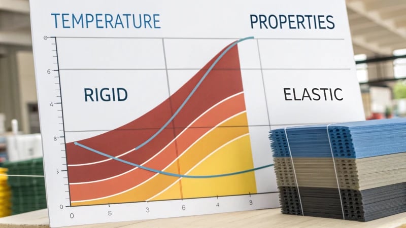 Illustration showing the influence of product shape on temperature settings in manufacturing.