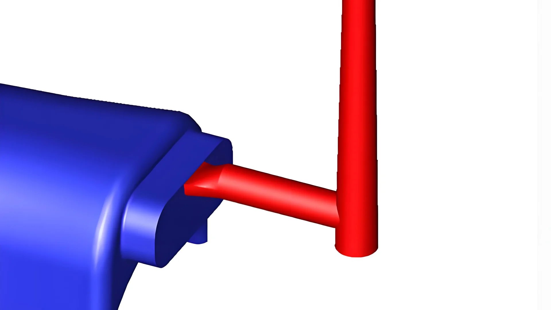 Technical illustration of injection molding gate locations