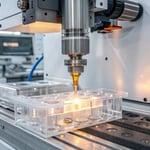 Advanced injection molding machine in action