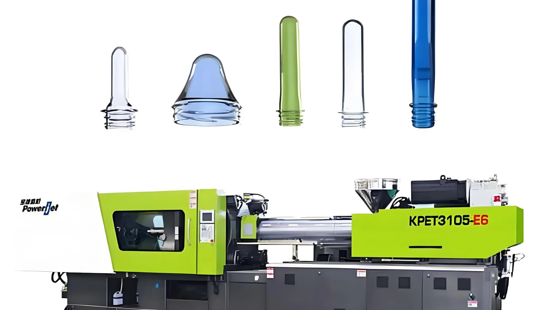 Injection Molding Machine in Action Advanced injection molding machine in a workshop