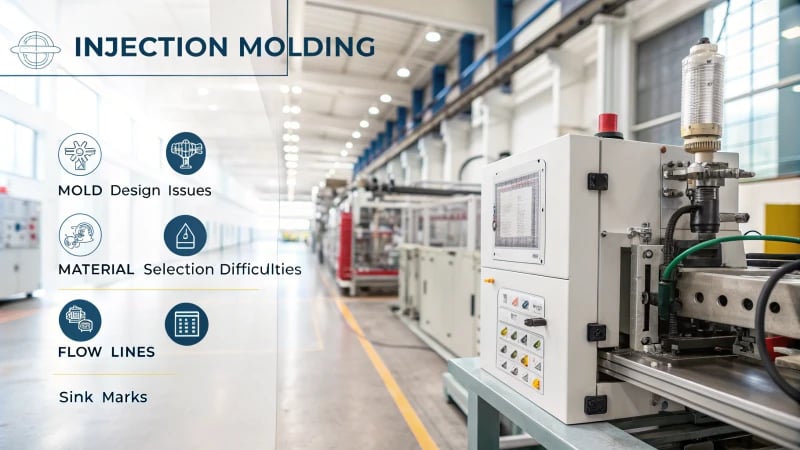 Infographic on injection molding challenges
