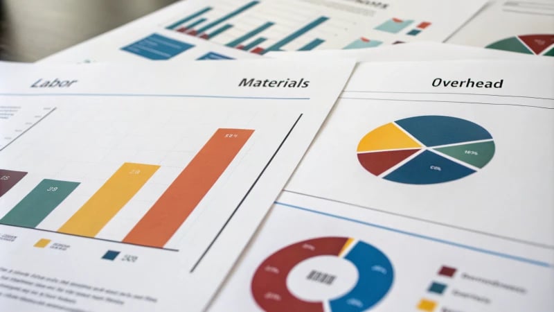 Infographic comparing manufacturing costs of two techniques